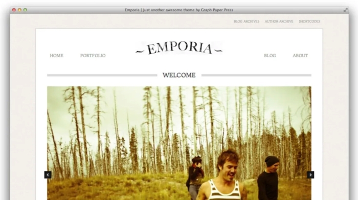 Graph Paper Press Emporia WordPress Theme 2.0
