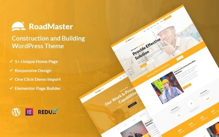 Roadmaster – Construction and Building WP Theme 1.0.0