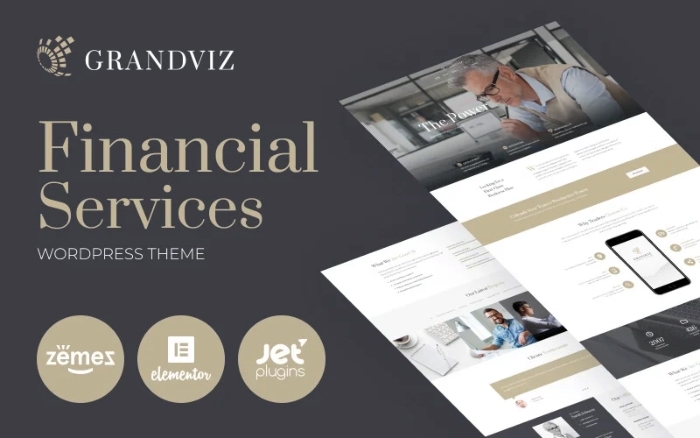 Grandviz – Financial Company Premium WordPress Theme 1.0.1