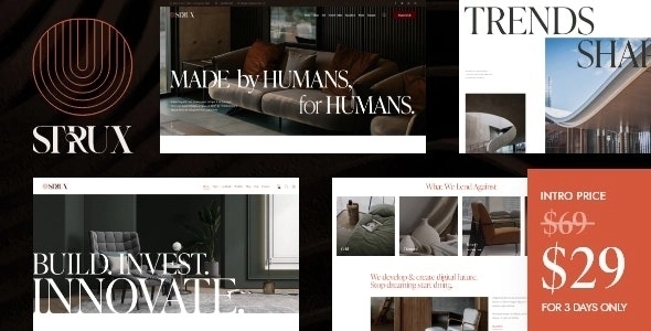 Strux – Architecture & Interior Design WordPress Theme 1.0.0