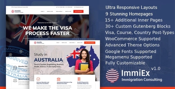 ImmiEx – Immigration law Visa services support Migration Agent Consulting 1.5.8