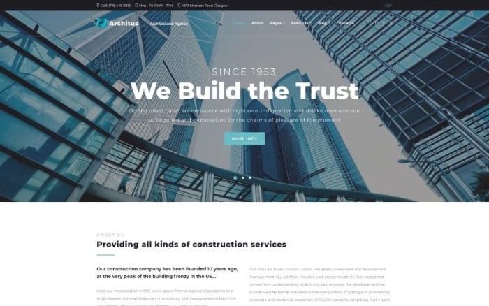 Architus – Construction WordPress Theme 1.0.0
