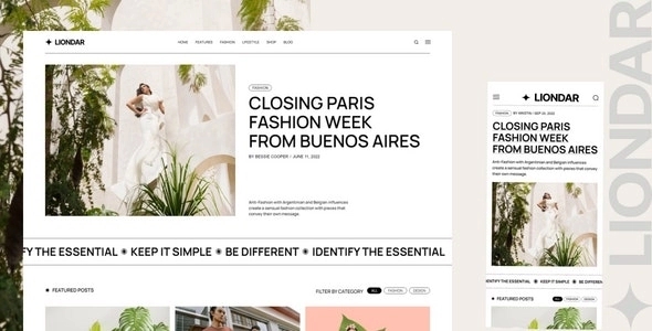 Liondar – Modern Magazine Theme 1.0