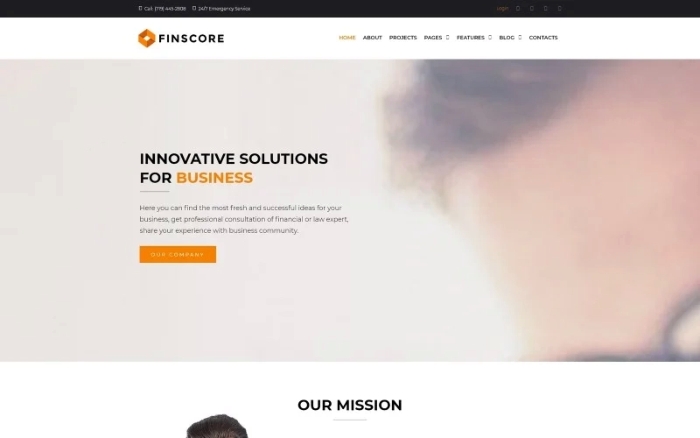 Finscore – Consulting Responsive WordPress Theme 1.0.0