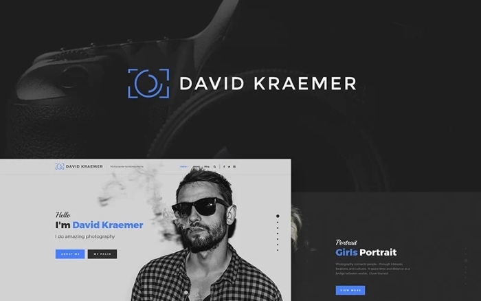 David Kraemar - Photographer WordPress Theme 1.0.0