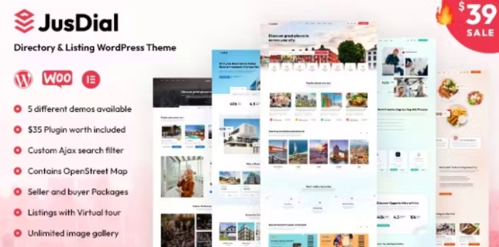 JusDial- Directory and Listing WordPress Theme 1.2