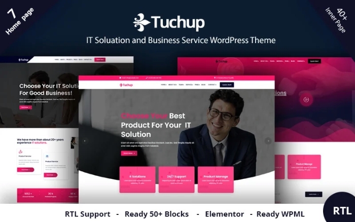 Tuchup – It Solution Service and Business WP Theme 2.0.0