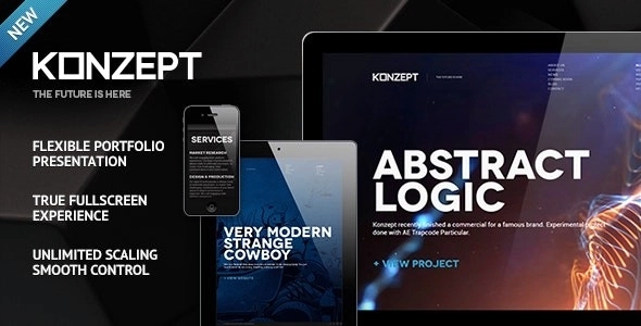 Konzept – Fullscreen Portfolio WordPress Theme 2.5