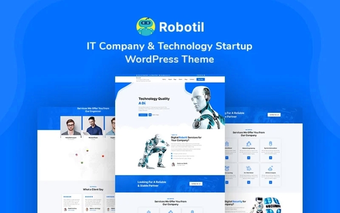Robotil - IT Company & Technology Startup WP Theme 1.0.0