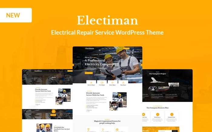 Electiman – Electrical Repair Service WordPress Theme 1.0.0