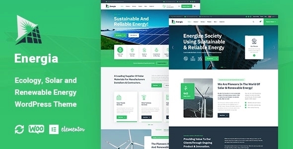 Energia – Renewable Energy WordPress Theme 1.0.0