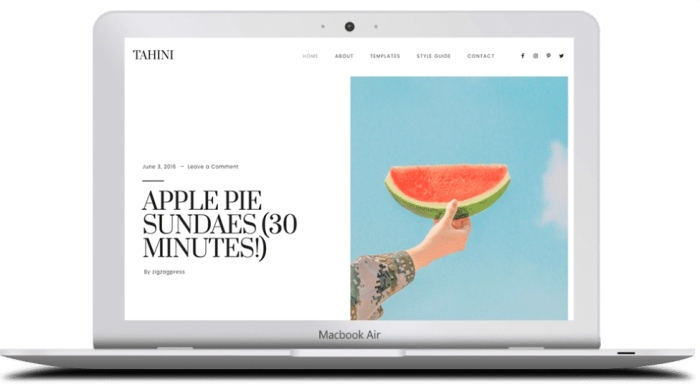 ZigZagPress Tahini WordPress Theme 1.0