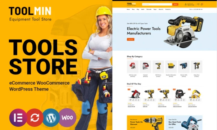 ToolMin - Power Equipment Tools WooCommerce Theme 1.0