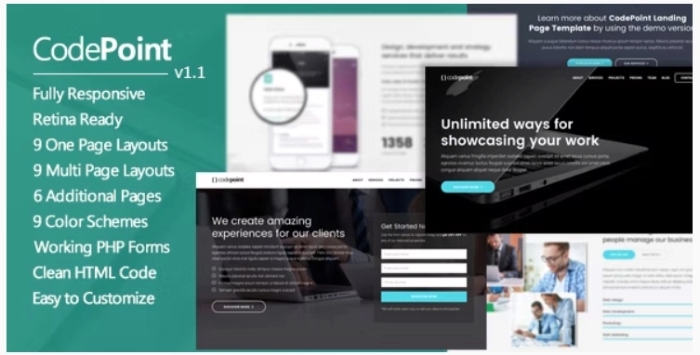 CodePoint – Multi-Purpose Landing Page WP Theme 1.2.2