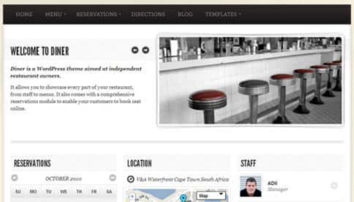 WooThemes Diner Premium Theme 1.9.11