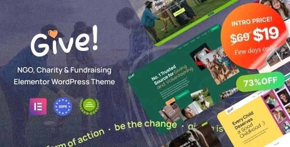 Give – NGO & Charity WordPress Theme 1.0.2