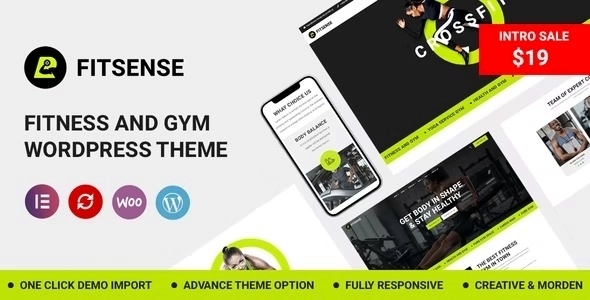 Fitsense – Gym and Fitness WordPress Theme 1.1