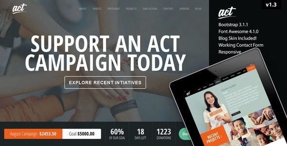 Act – Nonprofit Charity Theme 3.1.2