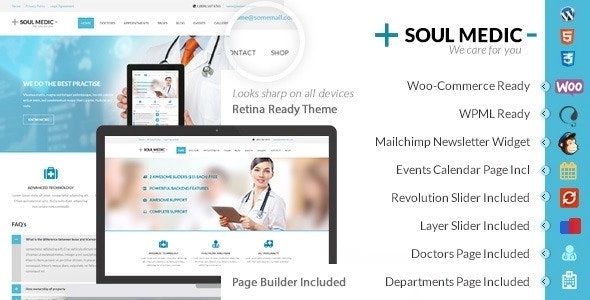 SoulMedic – Hospital & Doctor WordPress Theme 4.9