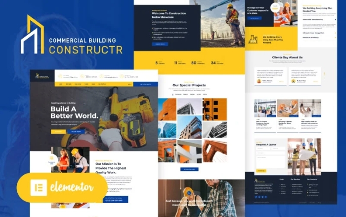Constructr – Construction Industry WP Elementor Theme 1.1.0