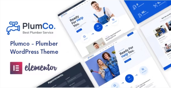 Plumco – Plumber WordPress Theme
