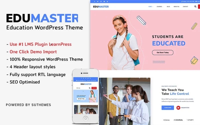 Education WordPress Theme – EduMaster WP Theme 1.0.0