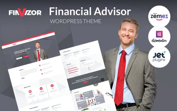 FinVizor - WordPress Theme for Financial Advisor 1.0.1