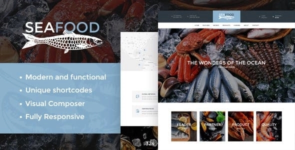 Seafood Company & Fish Restaurant WordPress Theme 1.4