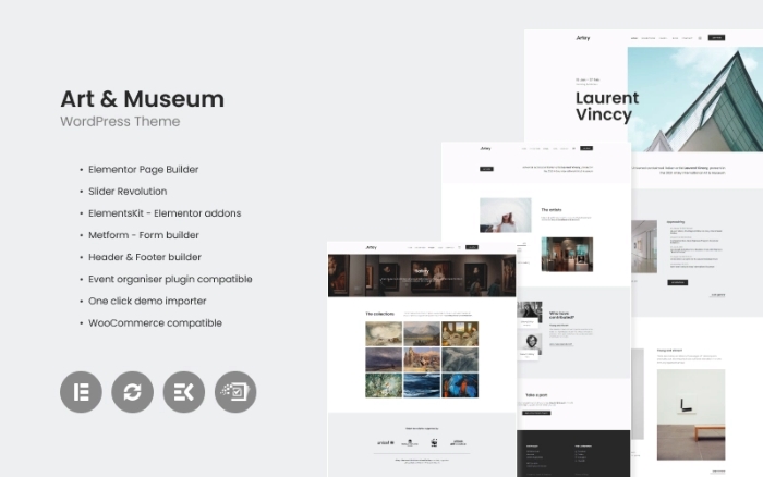 Artey – Art & Museum WordPress Theme 1.1.0
