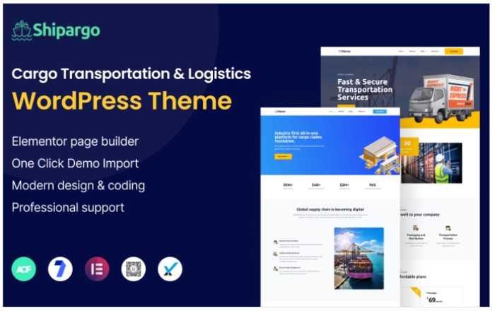 Shipargo – Cargo Transportation And Logistics WP Theme 1.1.0