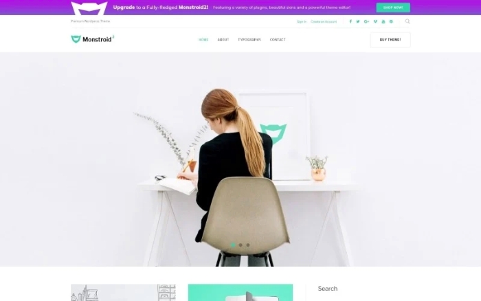 Monstroid 2 Lite – free WordPress Theme 1.0.0