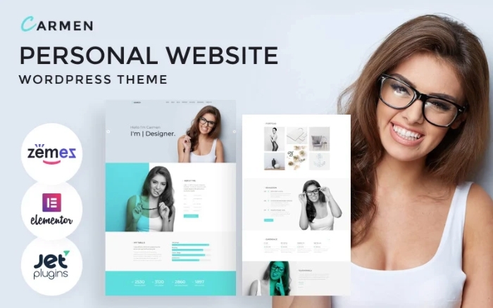 Carmen – Personal Website WordPress Theme 1.0.1