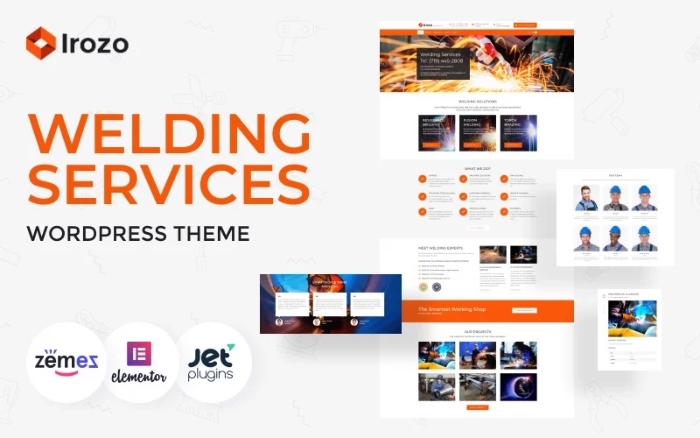 Irozo – Welding Services WordPress Theme 2.0.1
