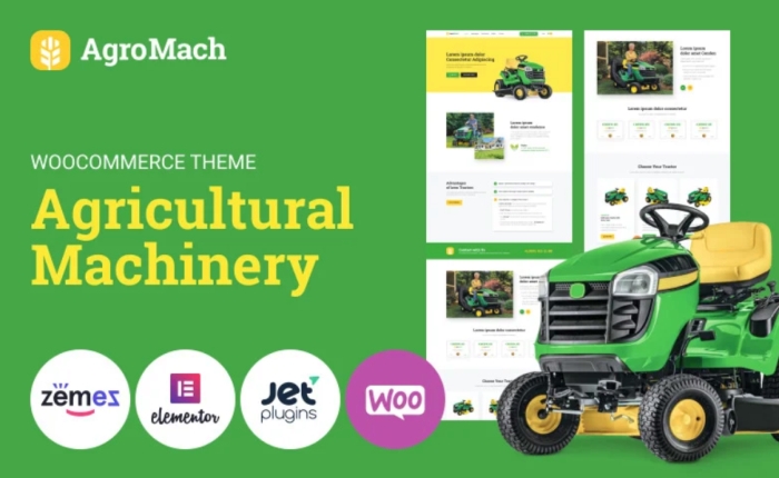 AgroMach – Agricultural Machinery with the Online Store 1.0.0