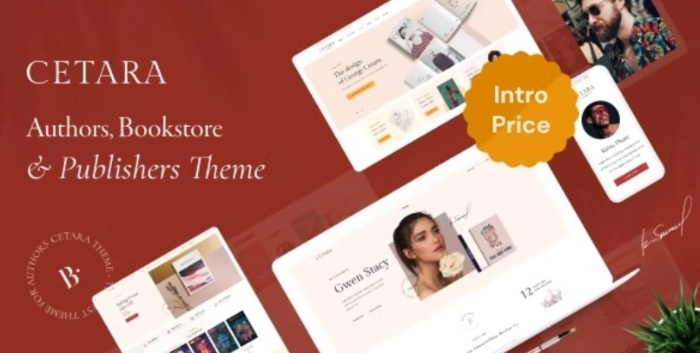 Cetara – Beautiful WordPress Theme for Authors 1.1.0