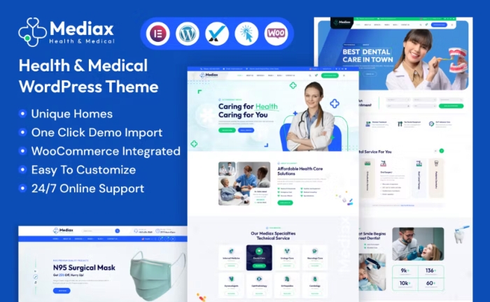 Mediax – Health & Medical WordPress Theme 1.0.0
