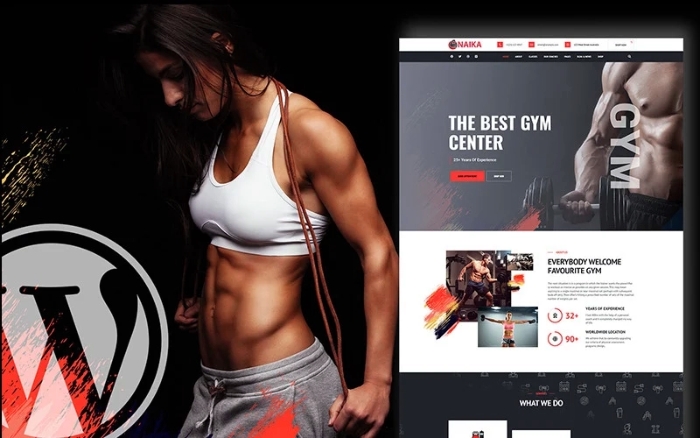 Naika Fitness Gym Shop WordPress Theme 1.0.0