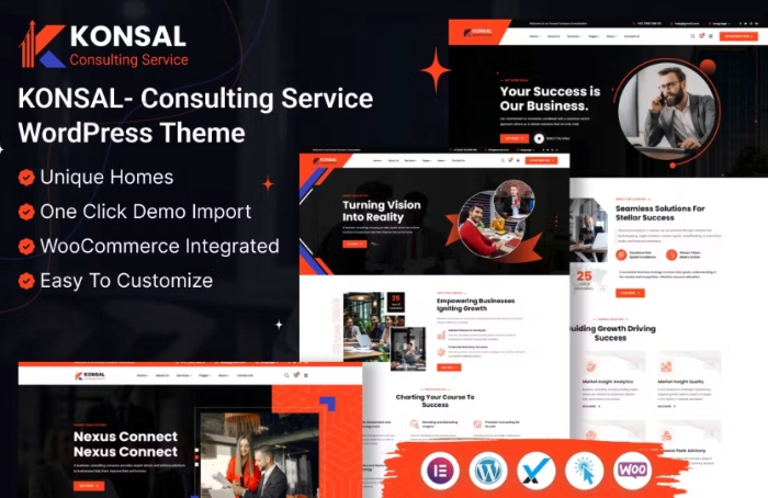 Konsal – Corporate Business & Consulting WordPress 1.0.0