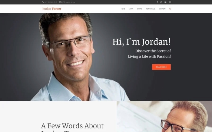 Jordan Turner - Life Coaching WordPress Theme 1.0.1