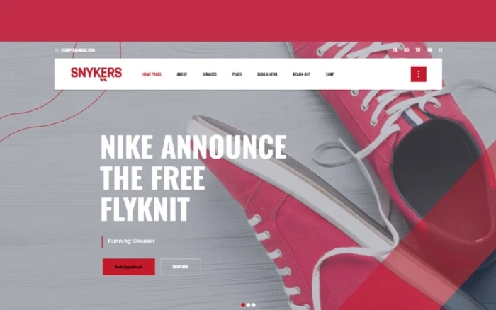 Snykers Sports Shop WordPress Theme 1.2.0