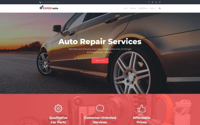 EXPER Auto – Auto Repair Services Fully Responsive WP Theme 1.0.0