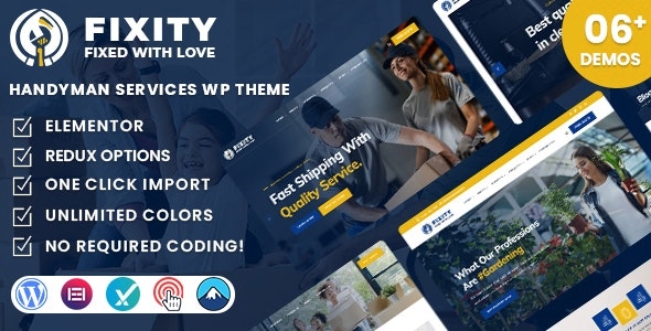 Fixity – Handyman Services WordPress Theme 1.0