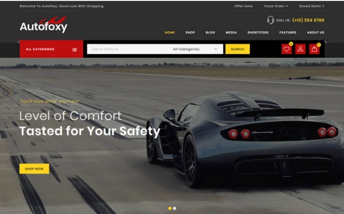 Autofoxy - Auto Parts Store WooCommerce Theme 1.0