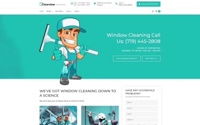 Clearview – Window Cleaning Services WP Theme 1.0.0