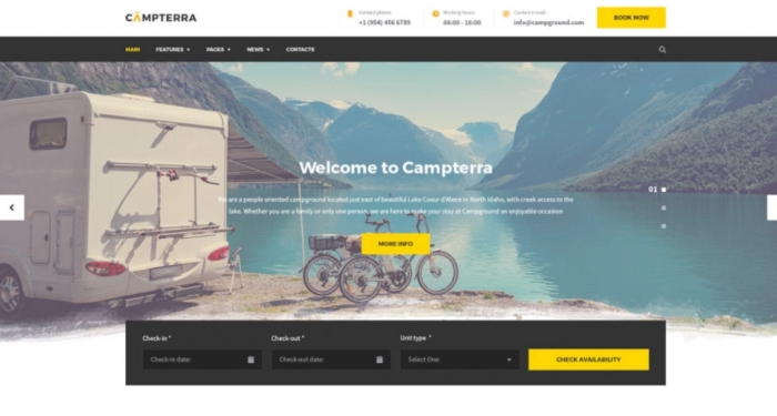 Campterra - Camping WordPress Theme for Outdoor Adventure Site 1.5.4