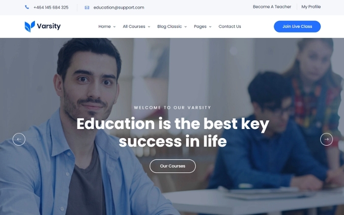 Varsity – Educational and Online Course WordPress Theme 1.1