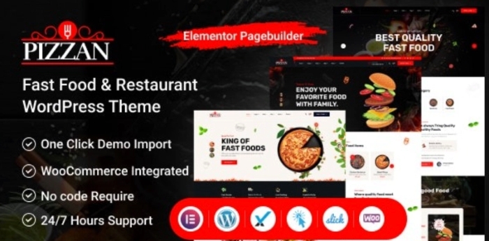 Pizzan – Fast Food and Restaurant WordPress Theme 1.0.0