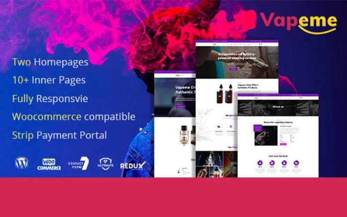 Vapeme – Modern Vape Shop WordPress Theme 1.0.1
