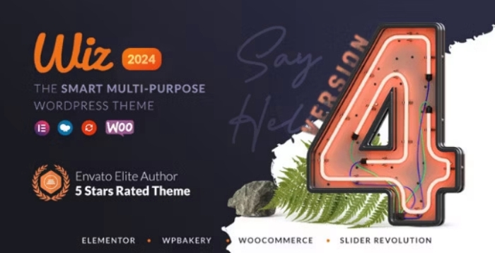 Wiz – Elementor MultiPurpose WordPress Theme 4.1.0