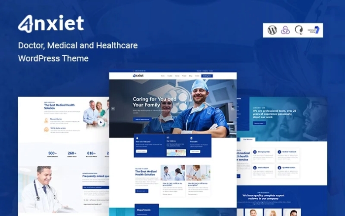 Anxiet – Doctor Medical and Healthcare WP Theme 1.0.0